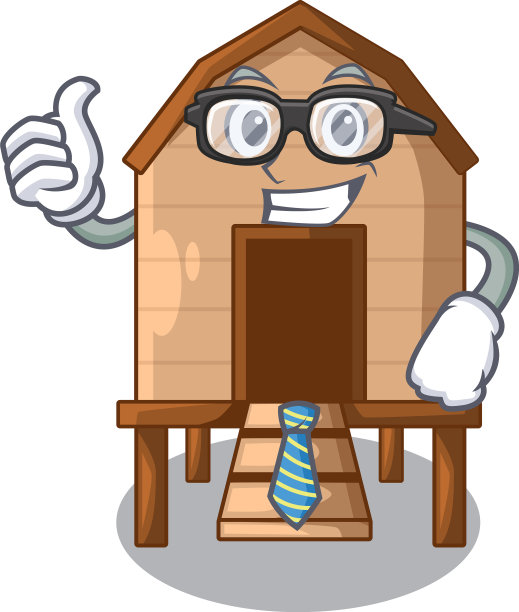 商人鸡笼孤立在吉祥物上图片下载