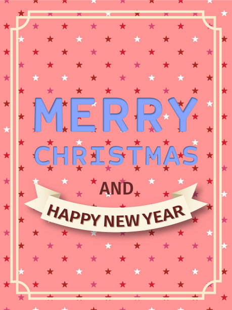 圣诞节的复古卡图片下载