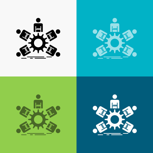 团队团队领导商业团队图标结束图片下载