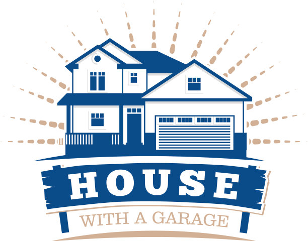 孤立的蓝色建筑房子图标图片下载