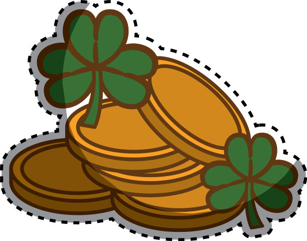 绿帽子配件圣帕特里克与树枝图片下载