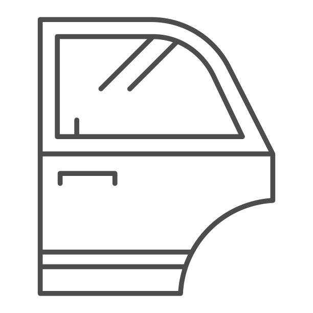 车门汽车细线图标汽车细节图片下载