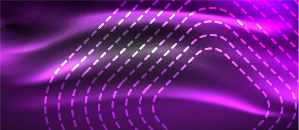 发光发光的霓虹灯方块抽象的背景图片下载