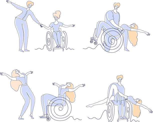 轮椅舞残疾人舞集图片下载