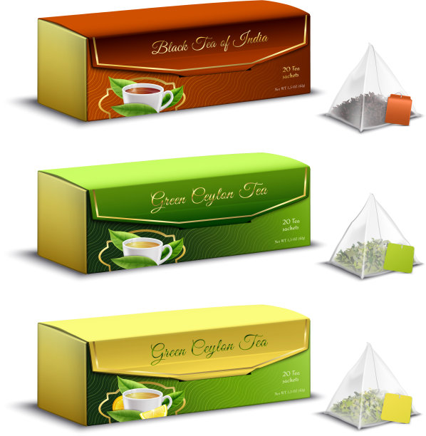 茶叶包装写实设计图片下载
