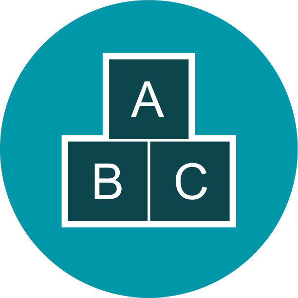 ABC立方体图标图片下载