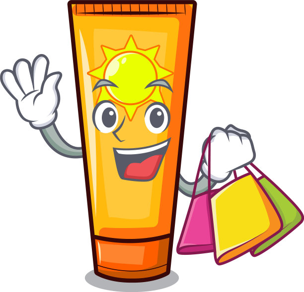 购物隔绝防晒霜的性格图片下载