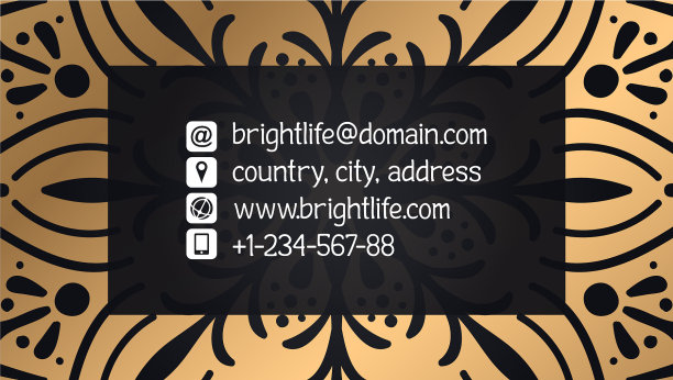 名片豪华模板图片下载