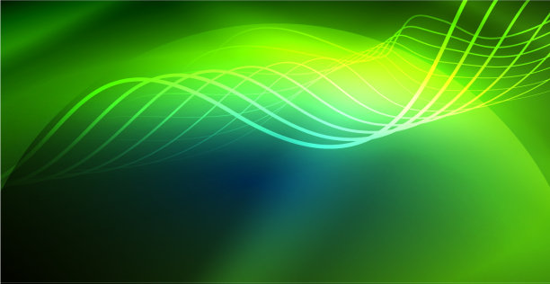 霓虹灯波背景图片下载