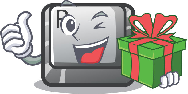 带有吉祥物形状的礼品纽扣r图片下载