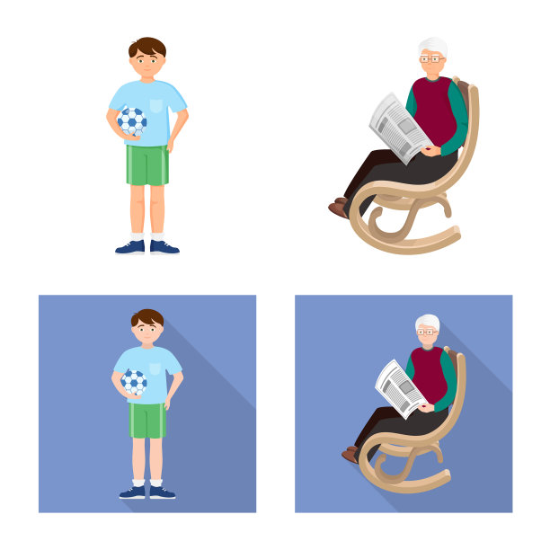 设计角色和化身符号集图片下载