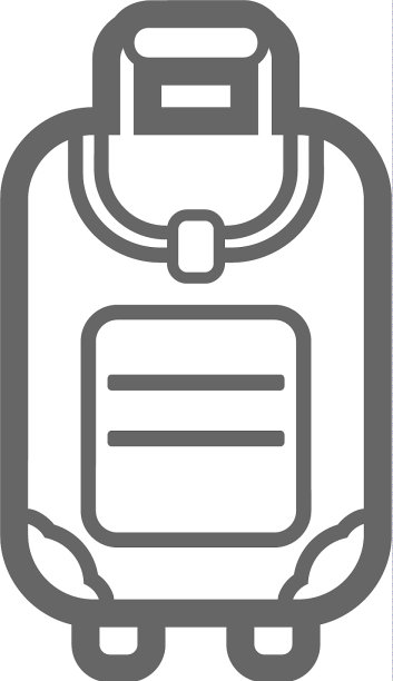 行李大纲图标旅游暑假图片下载