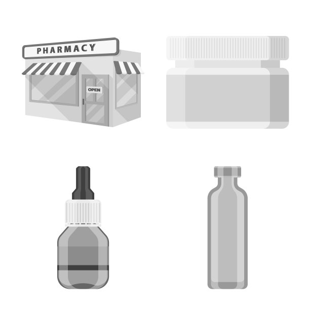 设计医药和健康图标集图片下载