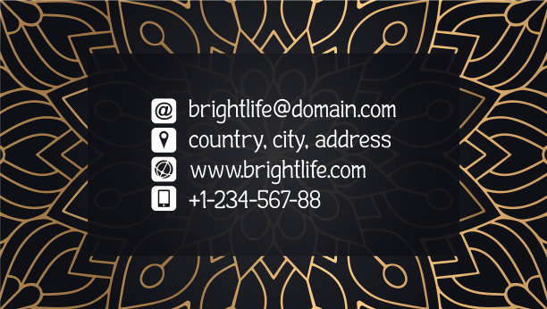 名片豪华模板图片下载