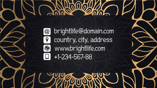 名片豪华模板图片下载