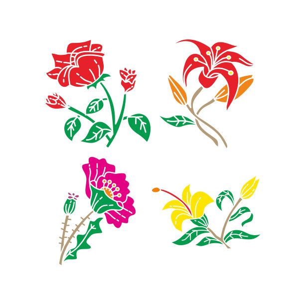 花叶设计模板图片下载