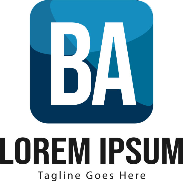 BA字母Logo设计创意现代风格图片下载