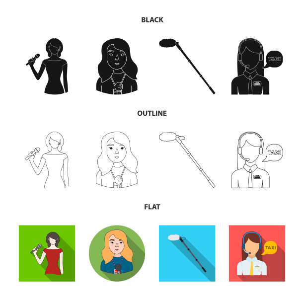 卡拉ok和音乐图标集图片下载