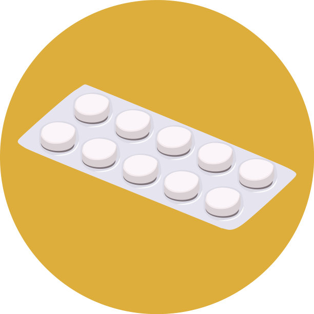 白色背景下的药丸特写镜头图片下载