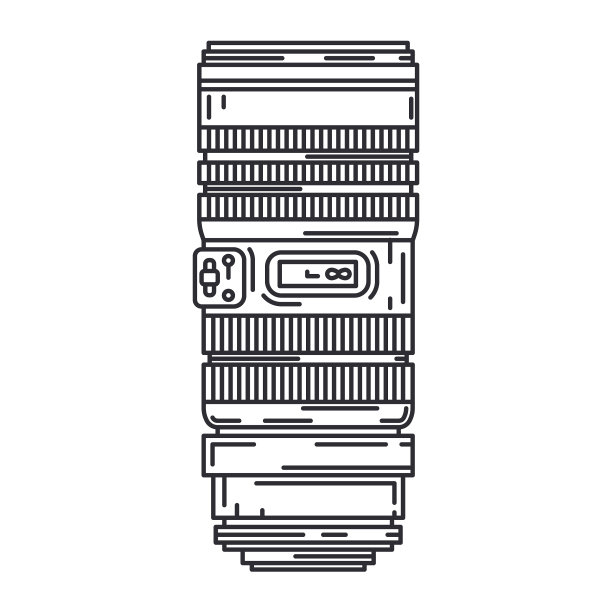 线平图标数码摄影师图片下载