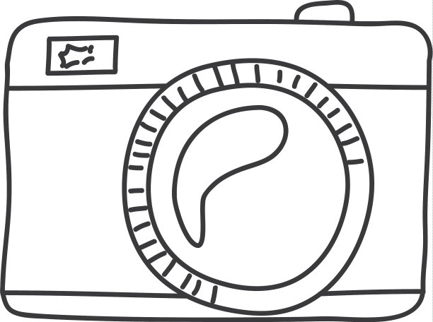 单色轮廓模拟相机图片下载