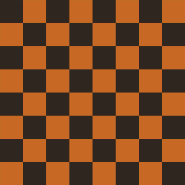 国际象棋场上的黑色和橙色图片下载