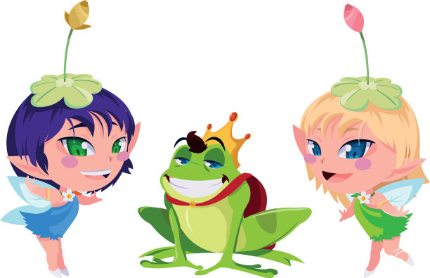 美丽的魔法仙女和癞蛤蟆王子在一起图片下载