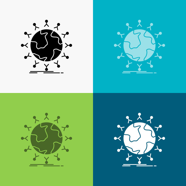 全球学生网络全球儿童图标结束图片下载