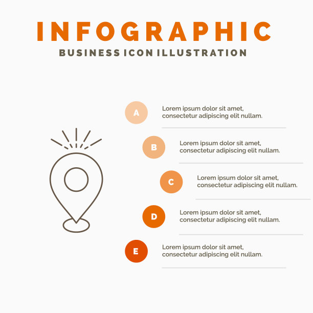 定位针露营假日地图信息图图片下载