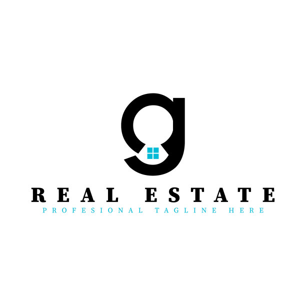 房地产首字母g标志设计模板图片下载