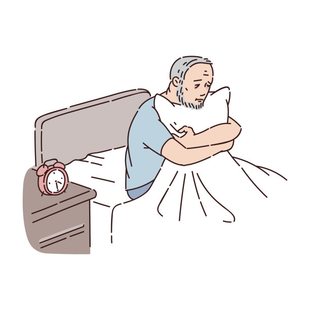 失眠患有失眠的中年男子图片下载