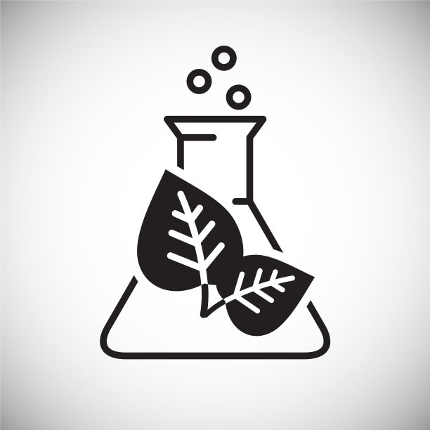 生物制造图标在白色背景为图片下载