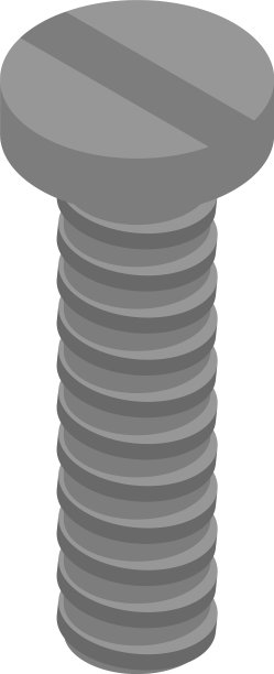 线螺钉螺栓图标等距样式图片下载