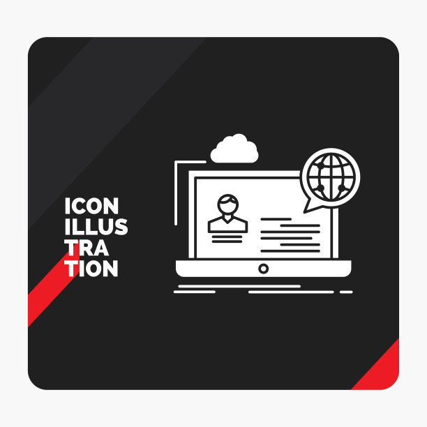 红色和黑色的创意展示背景图片下载