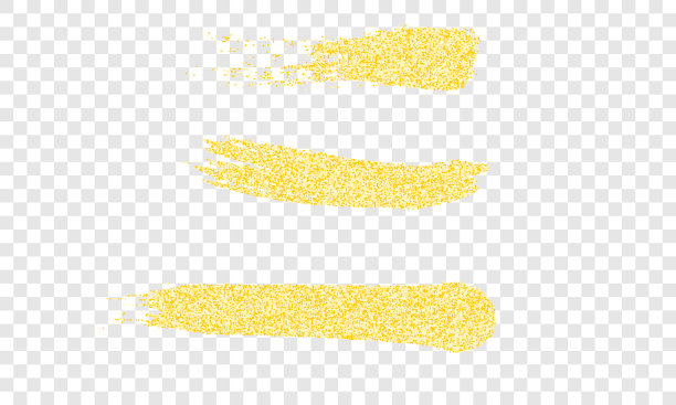 金手画笔触，金黄色颜料图片下载