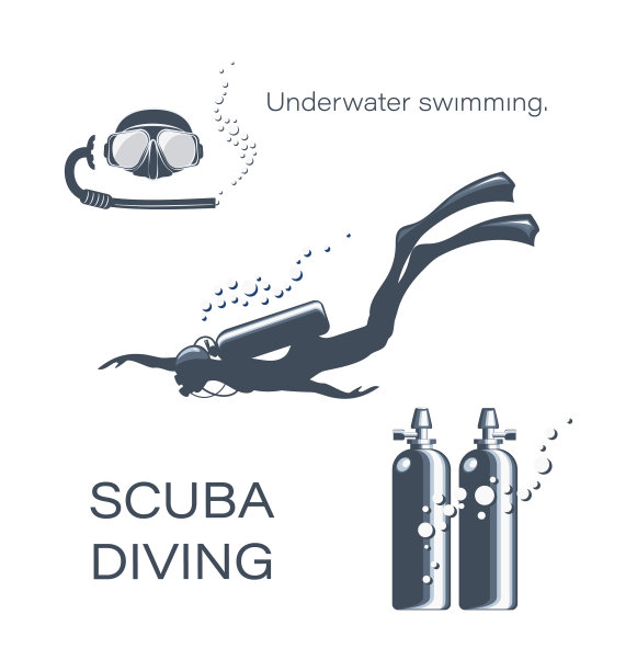 潜水设置元素图片下载