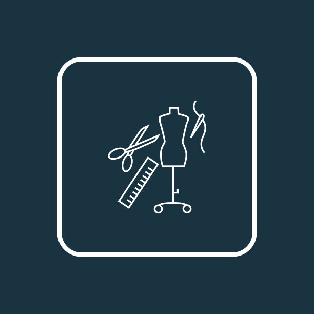 剪裁图标线条符号优质品质图片下载