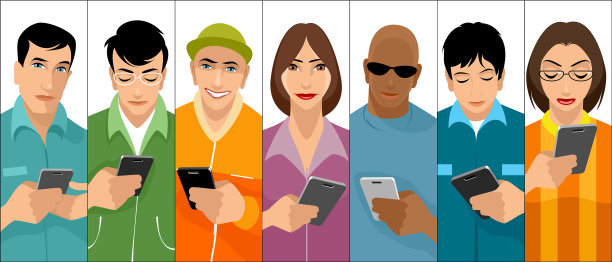 有手机的年轻人图片下载