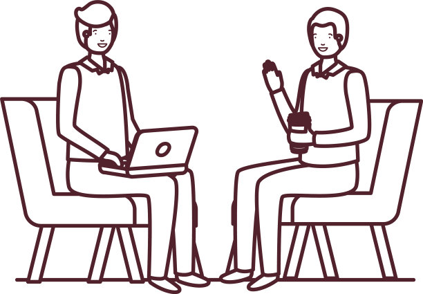 剪影男人坐在椅子上，手提电脑图片下载