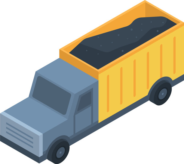 煤车图标等距样式图片下载