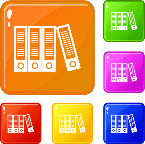 办公文件夹图标设置颜色图片下载