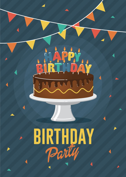 生日祝福和请帖图片下载