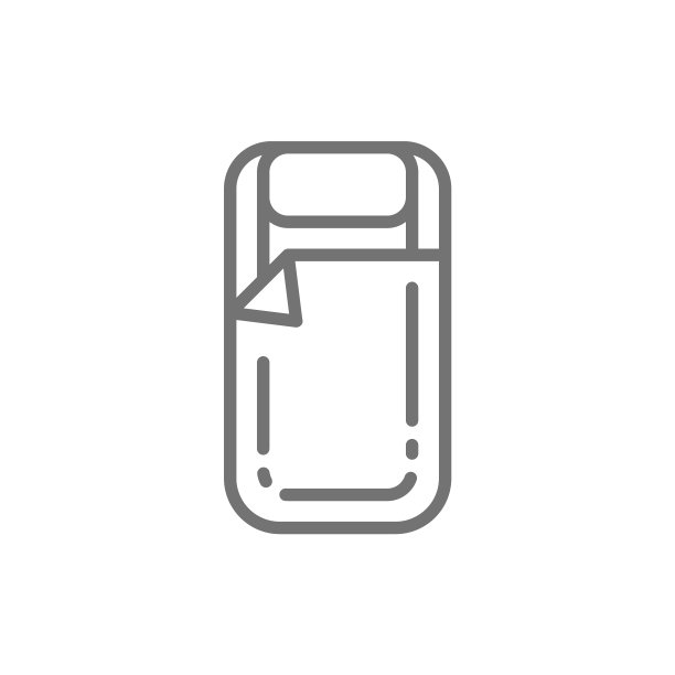 旅游睡袋徒步旅行设备系列图标图片下载