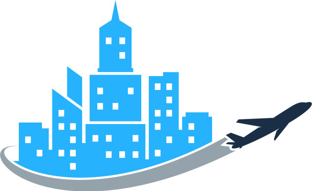 旅游小镇标志图标设计图片下载