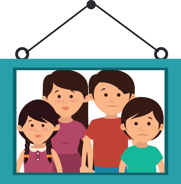 幸福的家庭成员性格图片下载