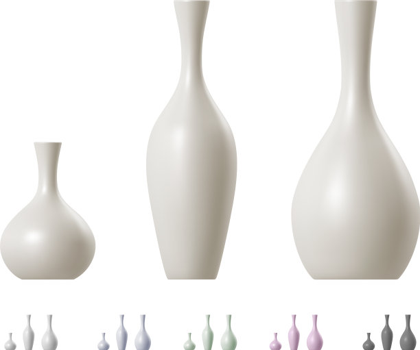 现代陶瓷花瓶套装图片下载