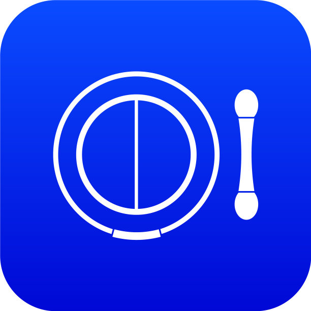 阴影工具包与应用程序图标数字蓝色图片下载