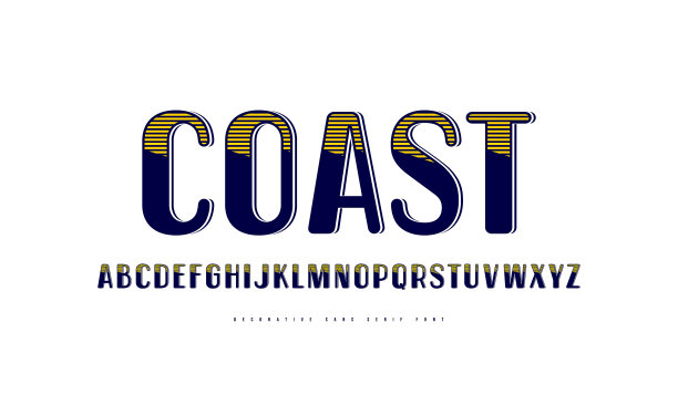 装饰性的圆角无衬线字体图片下载