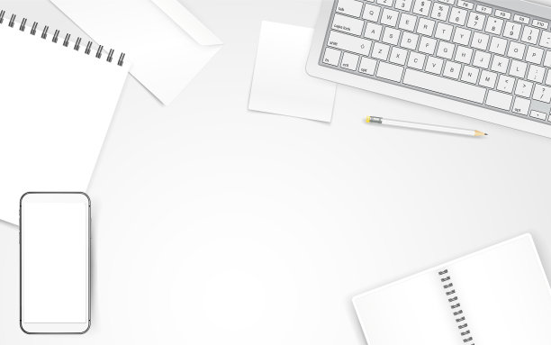 白色的东西在白色的桌子上不同的业务图片下载