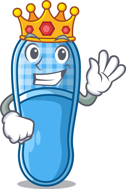 国王的拖鞋在地毯上一幅漫画图片下载